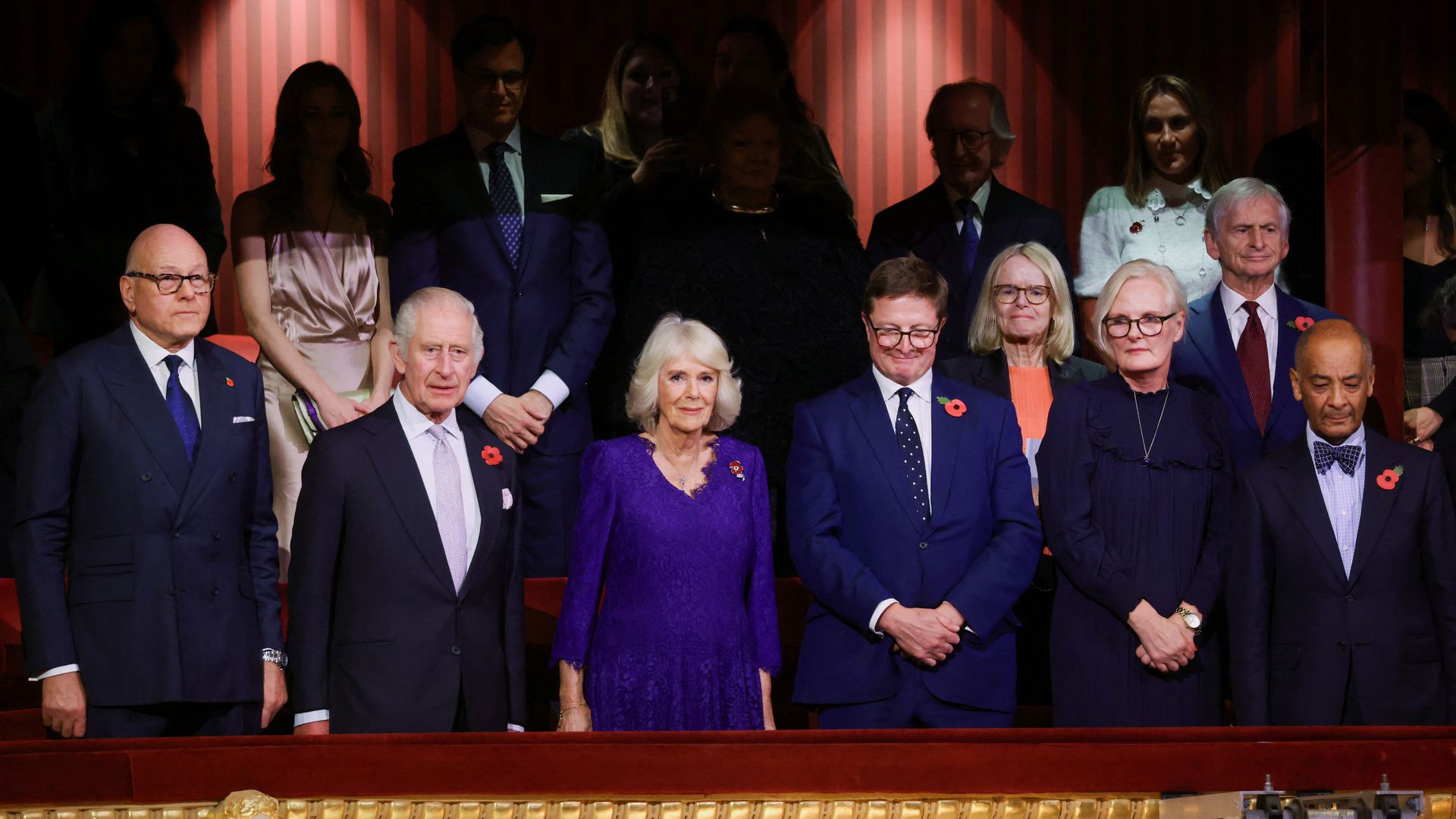 King Charles and Queen Camilla sit in the Grand Tier seats at ballet