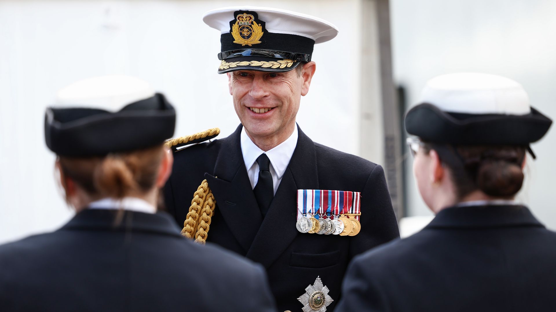 Prince Edward wearing military uniform