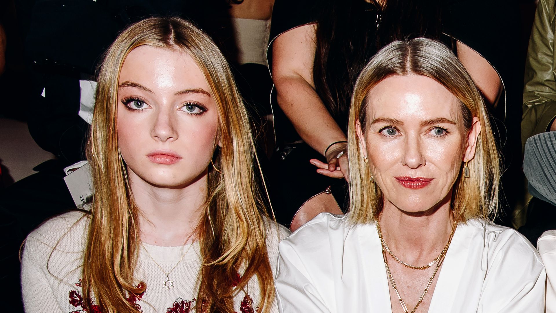 Kai Schreiber and mother Naomi Watts Dior Pre-Fall 2024 Show - Front Row