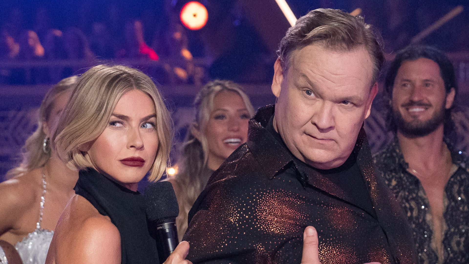 Julianne Hough and Andy Richter on DWTS