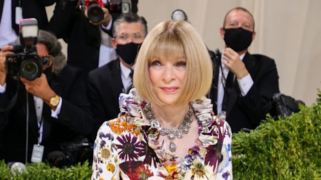 Anna Wintour attends The 2021 Met Gala Celebrating In America: A Lexicon Of Fashion at Metropolitan Museum of Art on September 13, 2021 in New York City.