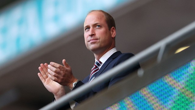 Prince William clapping during Euro 2020 semi-final