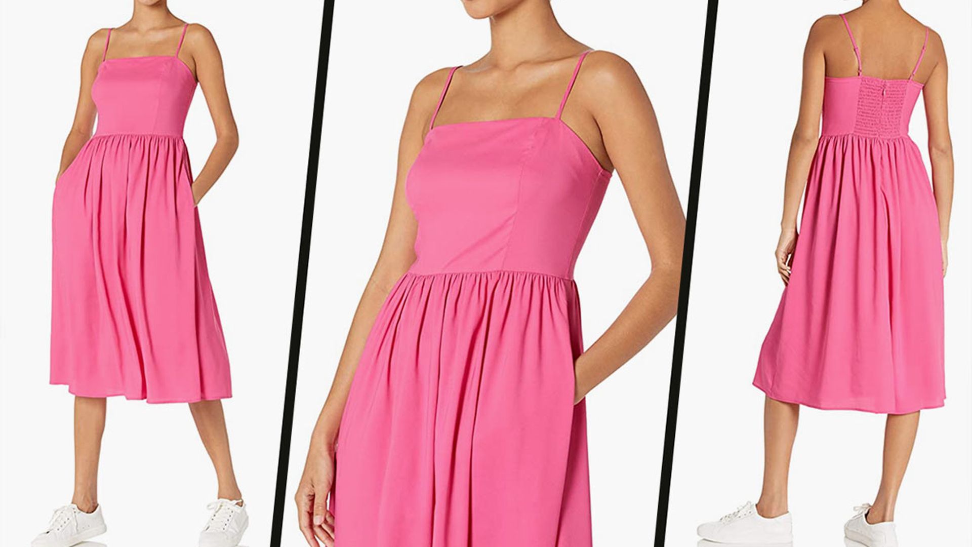 amazon pink dress pockets