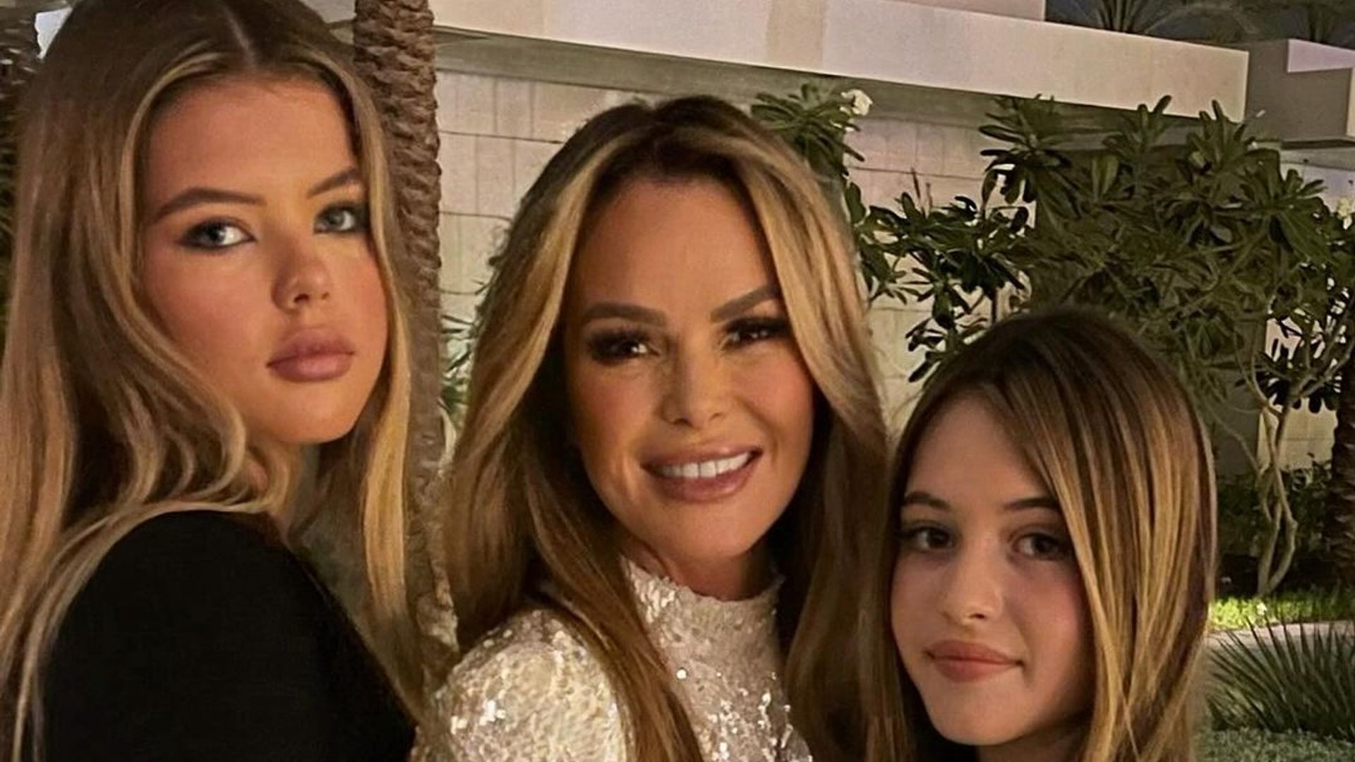 Amanda Holden with her daughters, Lexi and Hollie