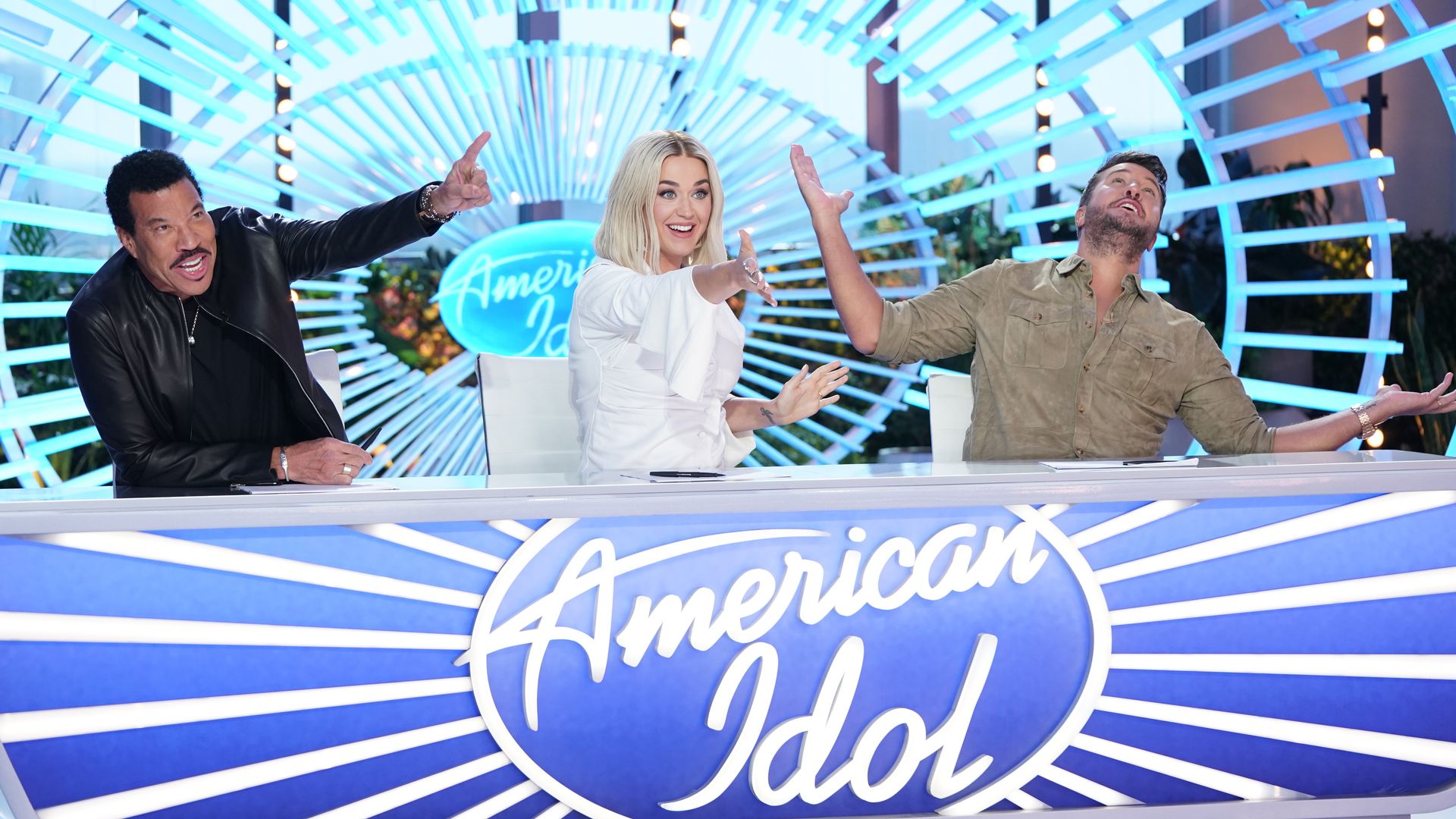 American Idol judges Luke Bryan, Lionel Richie, and Katy Perry