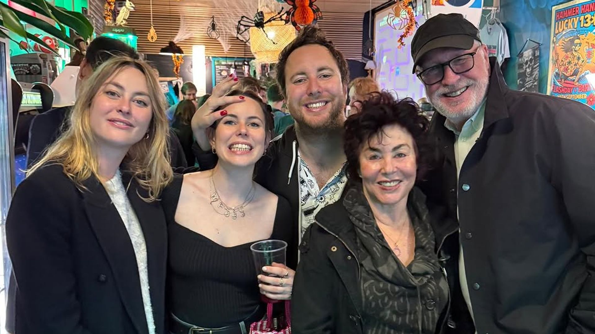 Ruby Wax with her husband Ed Bye and their three children