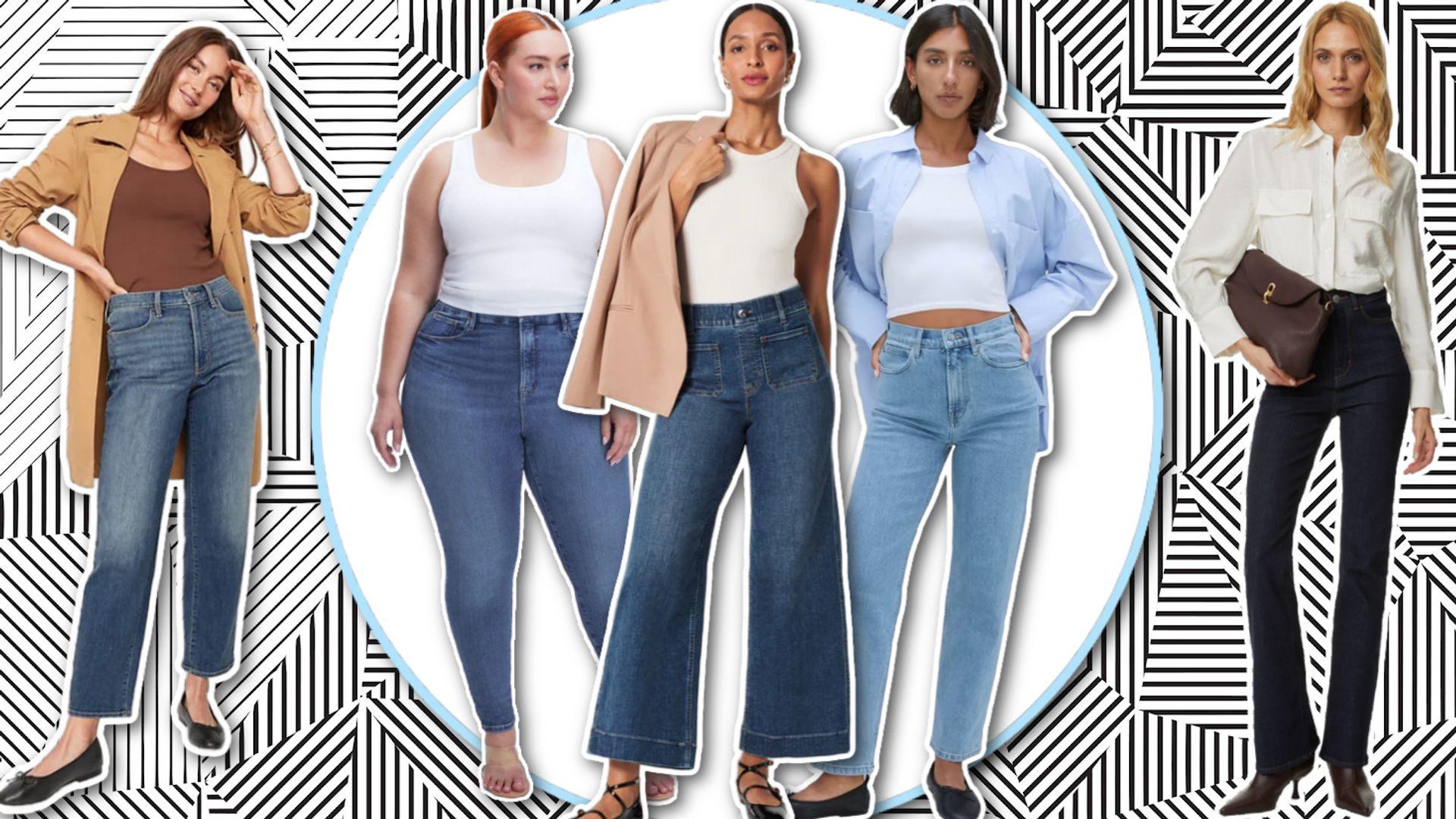 tummy control jeans various styles