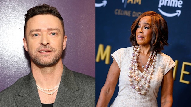 Gayle King and Justin Timberlake