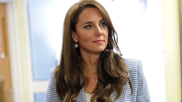Princess Kate stuns in chic gingham blazer and skinny trousers