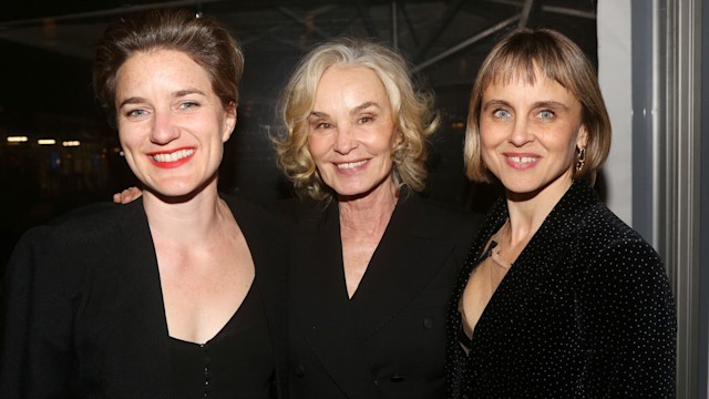 Jessica Lange with her daughters Hannah and Shura