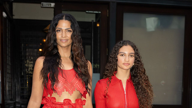 Camila Alves McConaughey and Vida McConaughey are seen on June 06, 2024 in New York City.  (Photo by Rachpoot/Bauer-Griffin/GC Images)