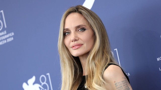 Angelina Jolie attends a photocall for the movie "Maria" during the 81st Venice International Film Festival at  on August 29, 2024 in Venice, Italy.