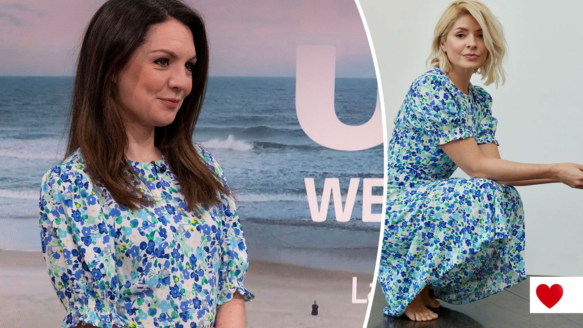 Laura Tobin and Holly Willoughby wearing Marks & Spencer