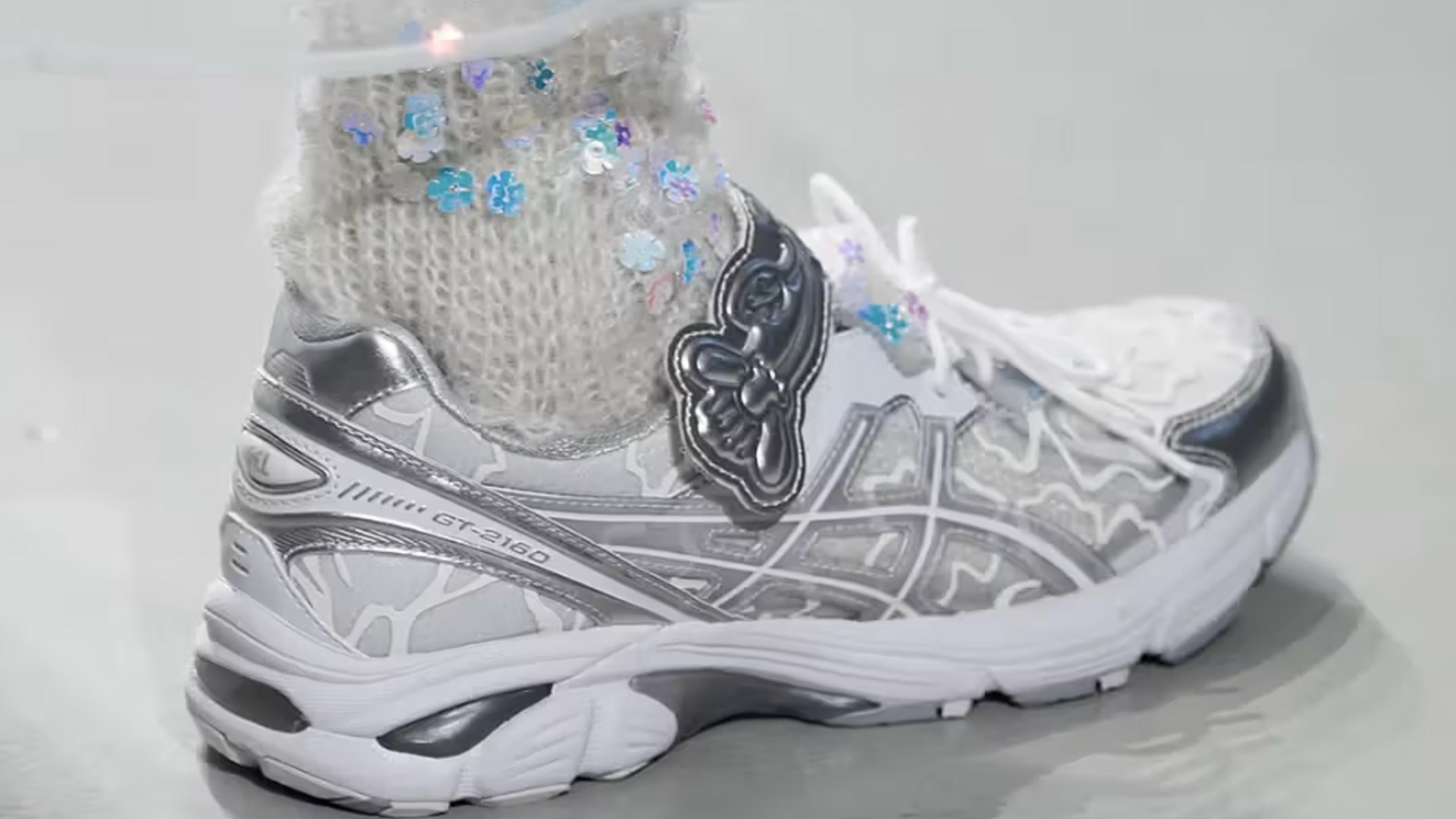 Dainty dad sneakers never looked cuter