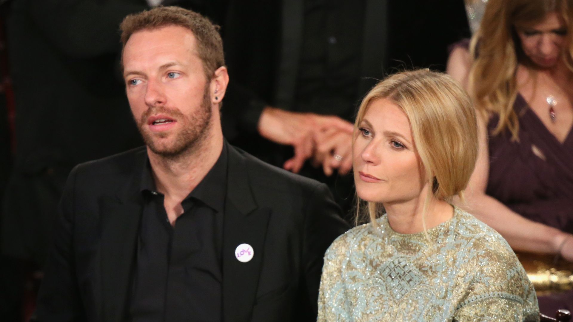 BEVERLY HILLS, CA - JANUARY 12: 71st ANNUAL GOLDEN GLOBE AWARDS -- Pictured: (l-r) Singer Chris Martin and actress Gwyneth Paltrow at the 71st Annual Golden Globe Awards held at the Beverly Hilton Hotel on January 12, 2014 -- (Photo by Christopher Polk/NBC/NBCU Photo Bank/NBC)