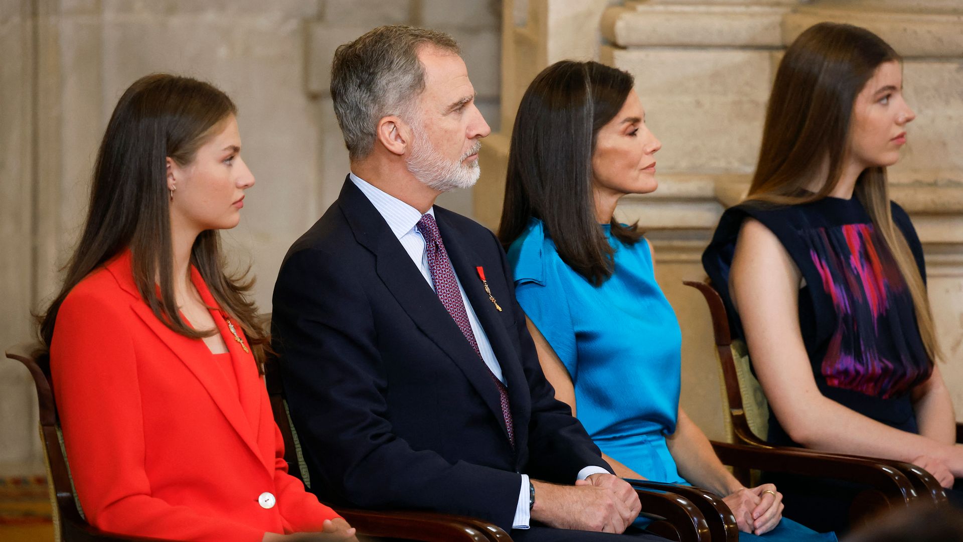 spanish royals inside palace