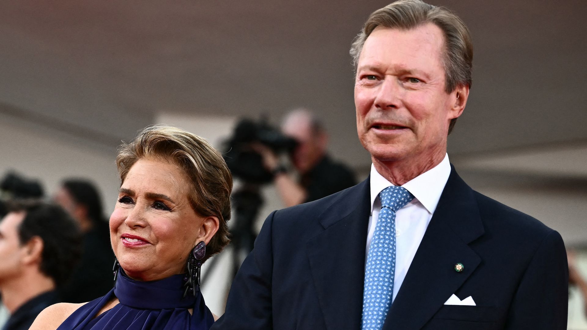 Luxembourg’s Grand Duchess Maria Teresa and husband Grand Duke Henri look so loved-up during star-studded outing