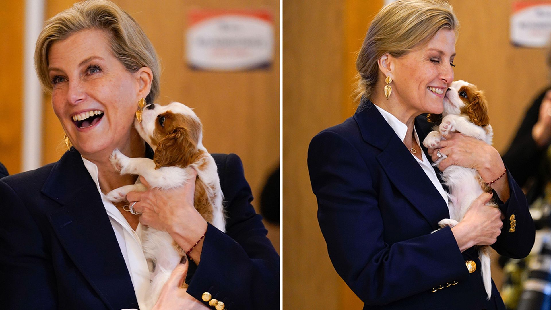 Duchess Sophie showers puppy with kisses and cuddles in incredible new photos