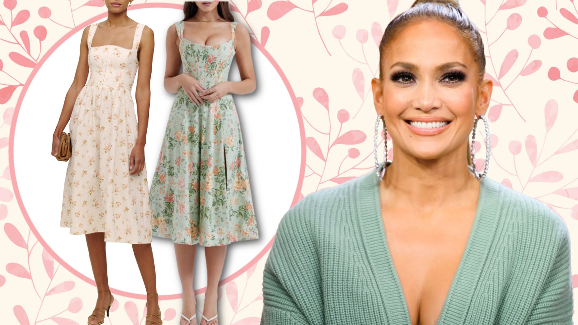 Jennifer Lopez keeps wearing these floral corset dresses and I know