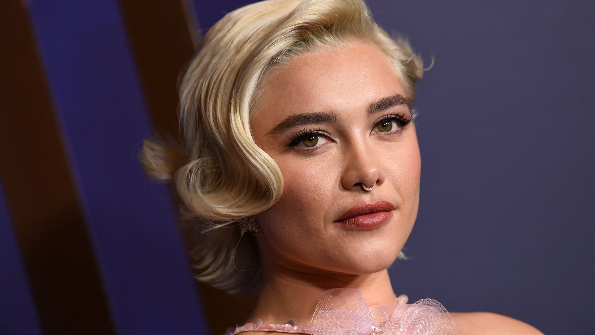 TOPSHOT - British actress Florence Pugh arrives for the Academy of Motion Picture Arts and Sciences' 14th Annual Governors Awards at the Ray Dolby Ballroom in Los Angeles on January 9, 2024. (Photo by VALERIE MACON / AFP) (Photo by VALERIE MACON/AFP via Getty Images)