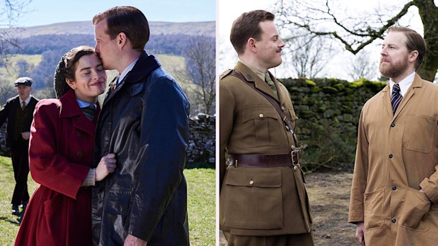 Rachel Shenton and Nicholas Ralph, Callum Woodhouse, Samuel West split image