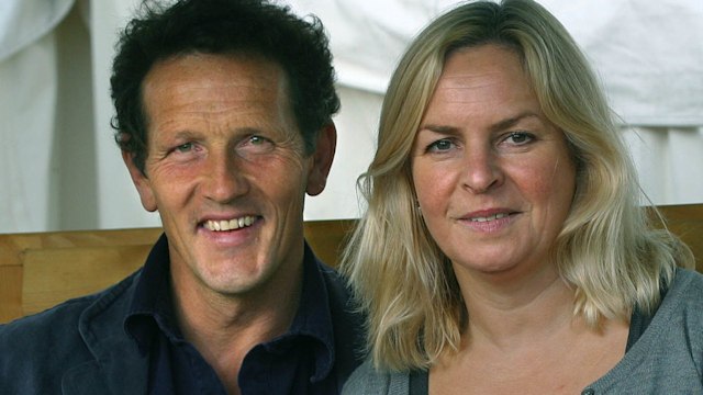 Monty Don and his wife Sarahw pictured at the Edinburgh International Book Festival