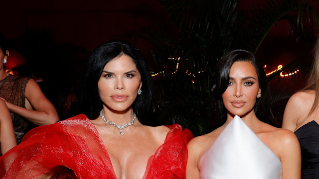 Lauren Sanchez, Kim Kardashian, Sofia Vergara, Kris Jenner, and Demi Lovato attend the 2024 Vanity Fair Oscar Party 