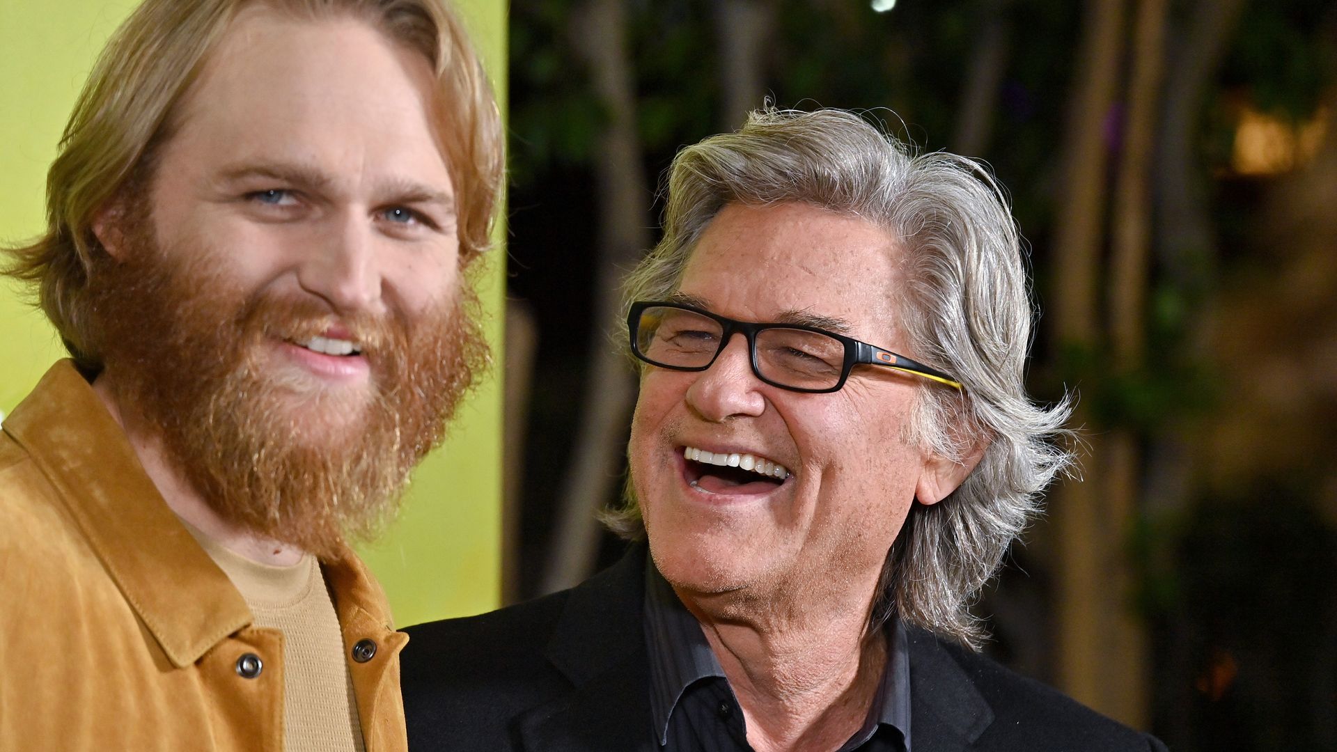 Wyatt Russell and Kurt Russell attend Apple TV+ New Series "Monarch: Legacy of Monsters" Photo Call at The London West Hollywood at Beverly Hills on December 08, 2023