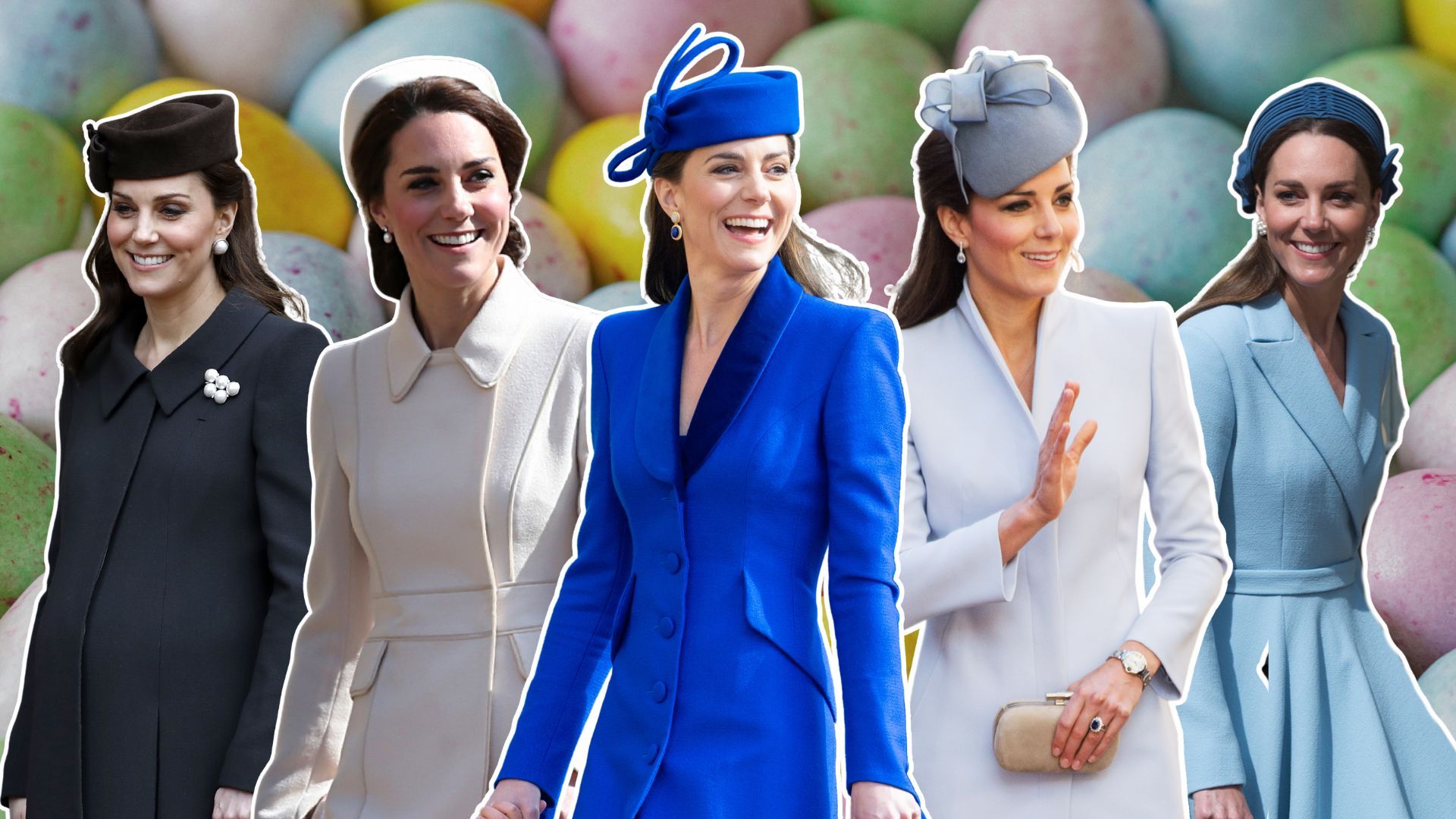 Every one of Princess Kate's elegant Easter Sunday outfits since becoming royal
