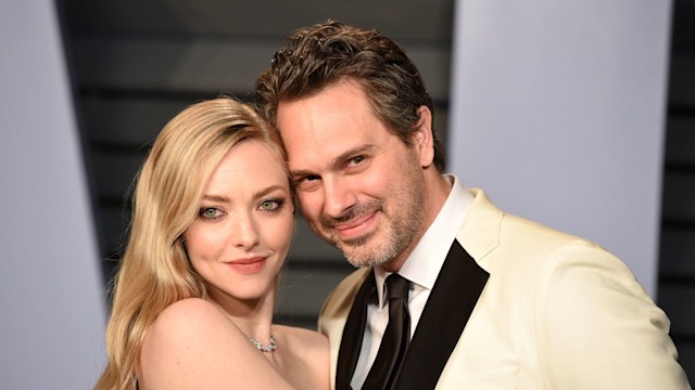 Amanda Seyfried and Thomas Sadoski attends the 2018 Vanity Fair Oscar Party Hosted By Radhika Jones - Arrivals at Wallis Annenberg Center for the Performing Arts on March 4, 2018 in Beverly Hills, CA