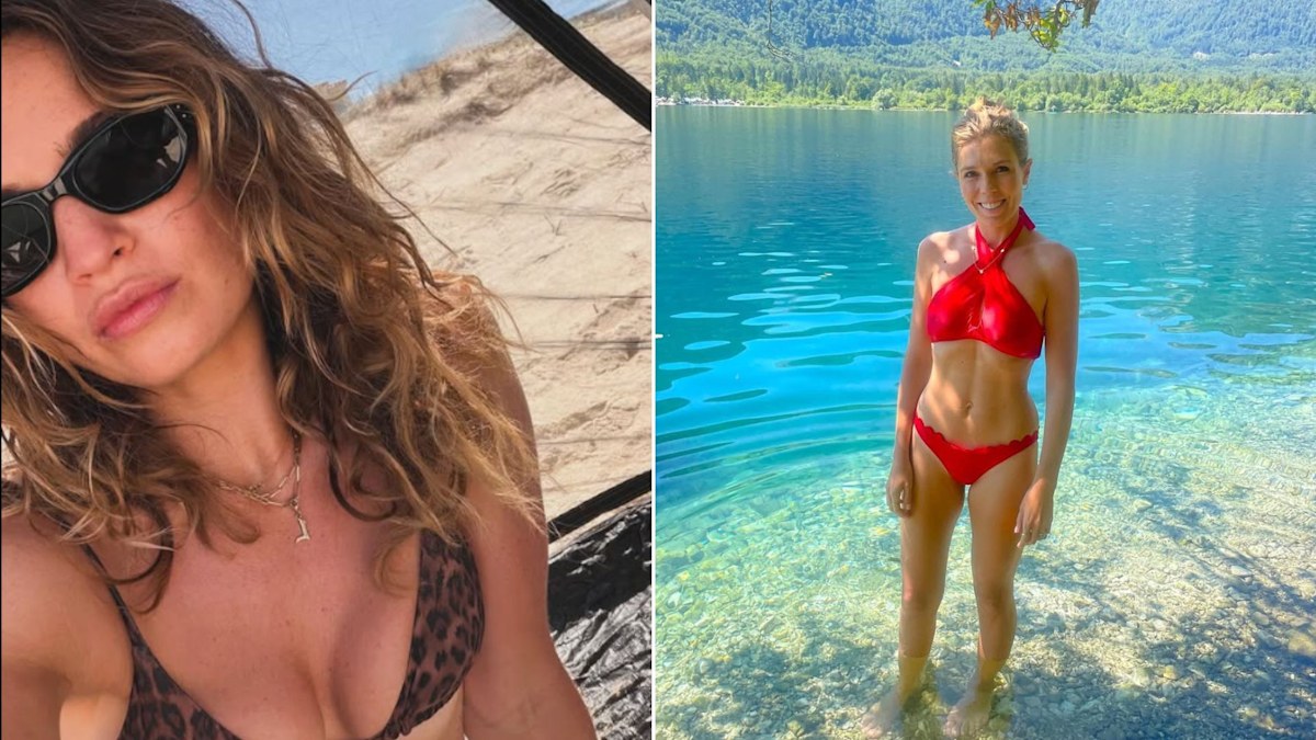 Bikini-clad celebrities giving us holiday envy - from Lily James to Carrie Johnson