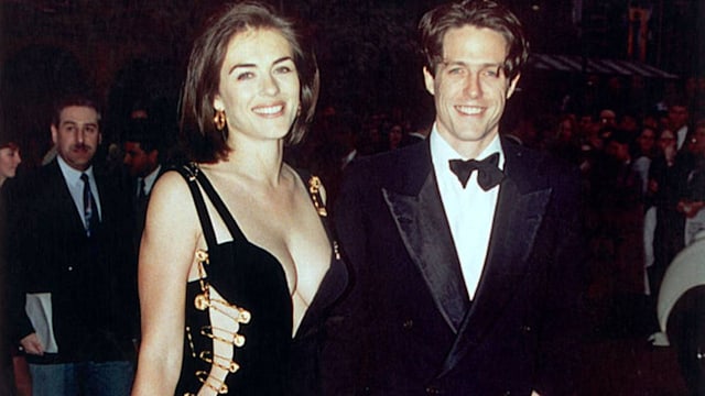 hugh grant elizabeth hurley dress