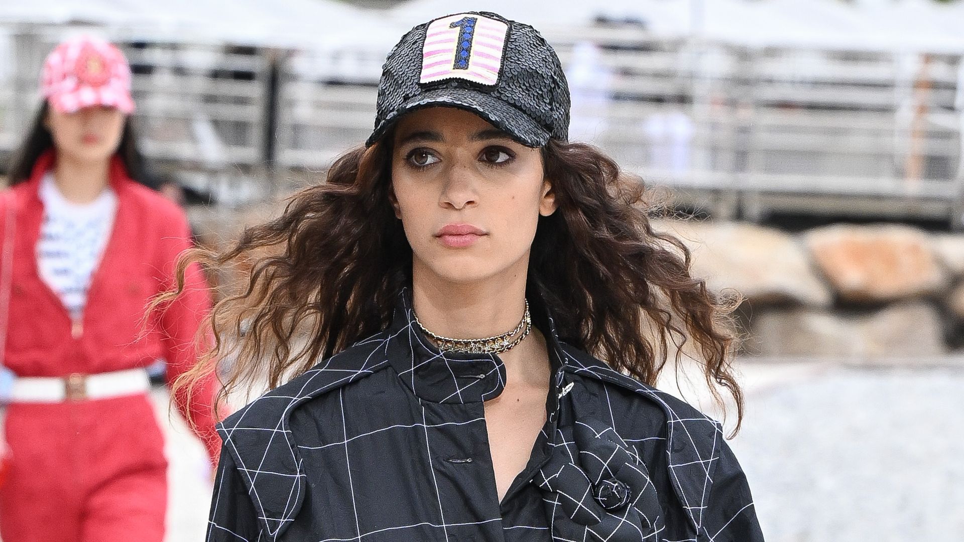 A model walks the runway during the Chanel Cruise 2023 Collection on May 05, 2022 in Monte-Carlo, Monaco. (Photo by Stephane Cardinale - Corbis/Corbis via Getty Images)