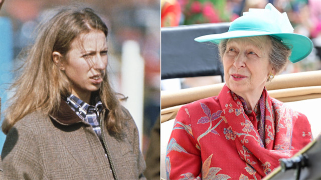 Princess Anne's long hair