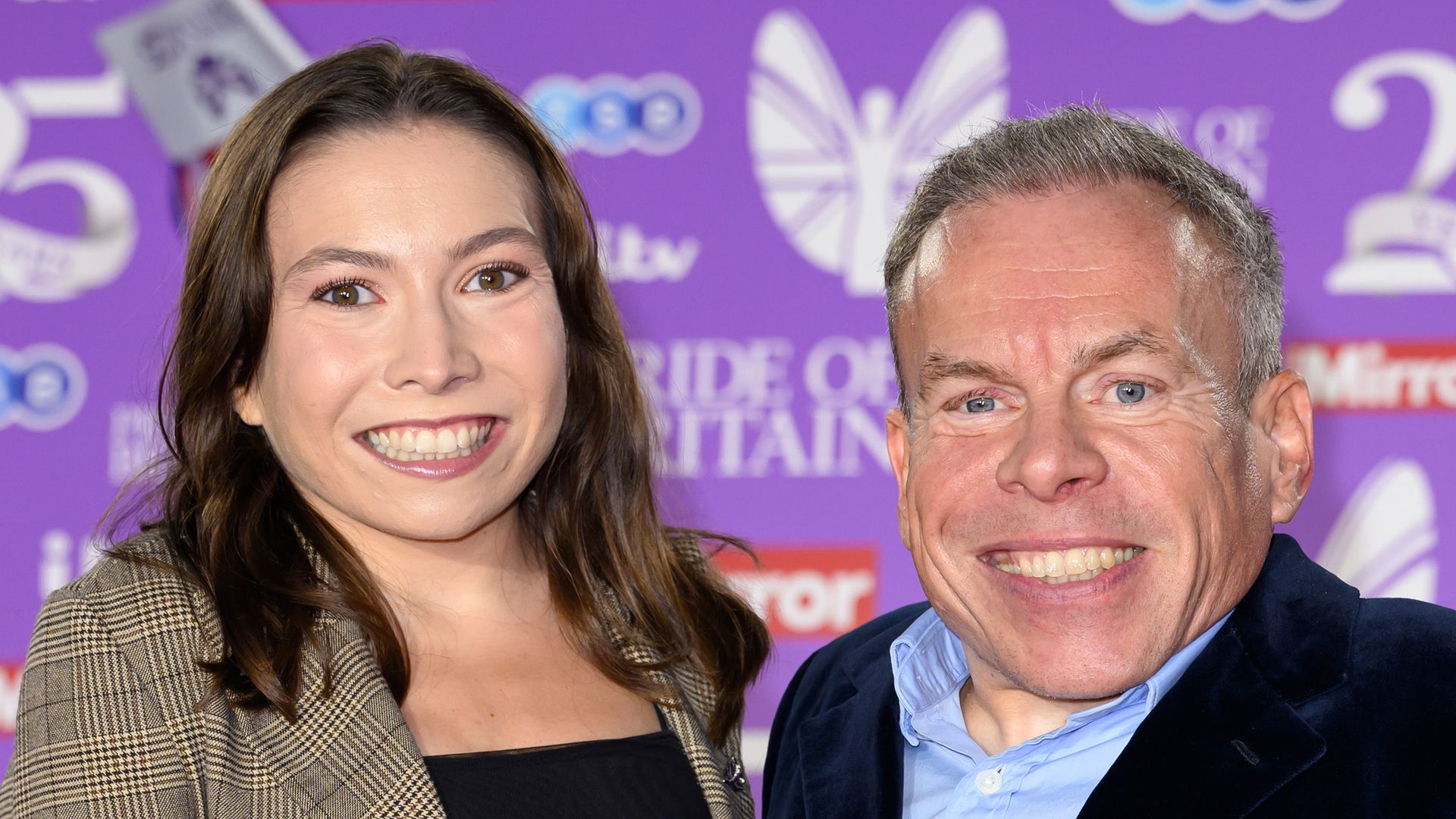 Warwick Davis beams alongside daughter in first red carpet appearance since wife’s death