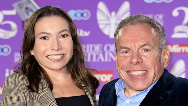 father and daughter on red carpet