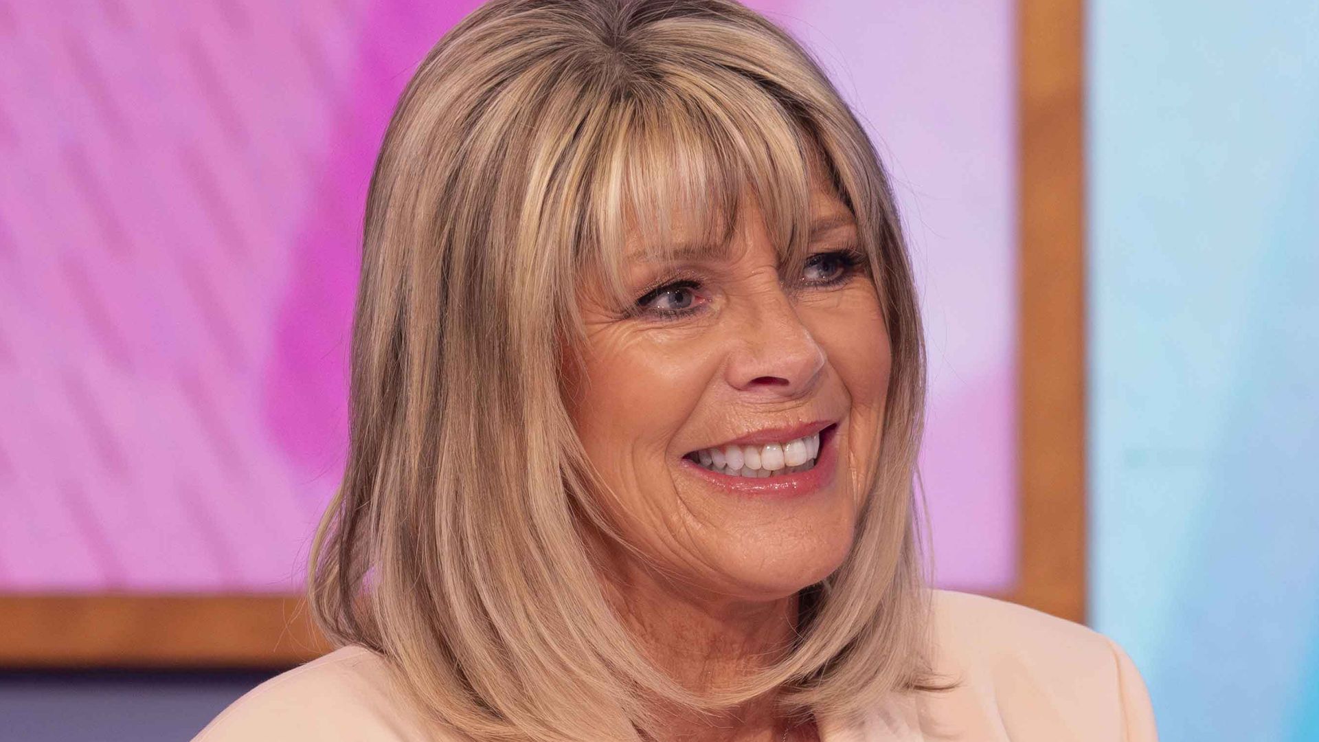 Ruth Langsford on Loose Women wearing blush blazer