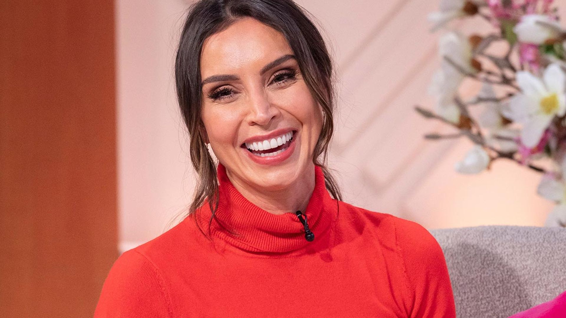 christine lampard red outfit