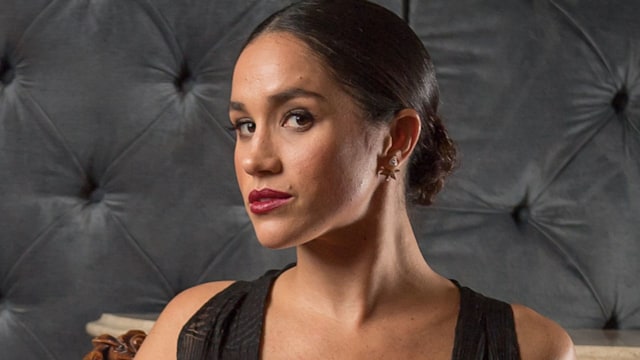 Actress Meghan Markle poses in the CAFA portrait studio at The Fairmont Royal York Hotel on April 15, 2016 in Toronto, Canada.  