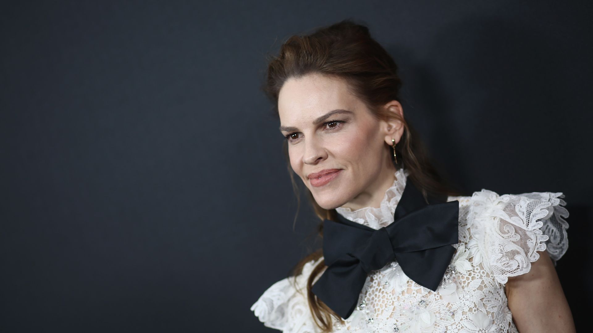 Hilary Swank attends the Premiere Of Universal Pictures' "The Hunt" at ArcLight Hollywood on March 09, 2020 in Hollywood, California.