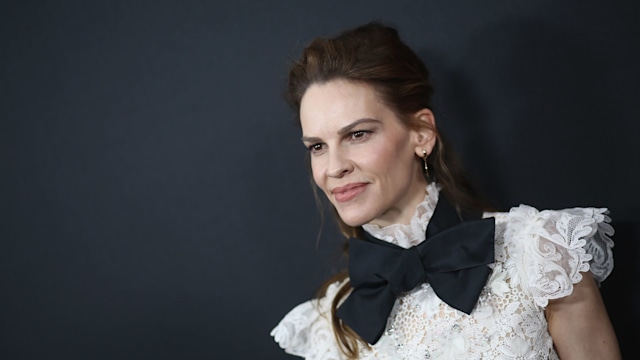 Hilary Swank attends the Premiere Of Universal Pictures' "The Hunt" at ArcLight Hollywood on March 09, 2020 in Hollywood, California.