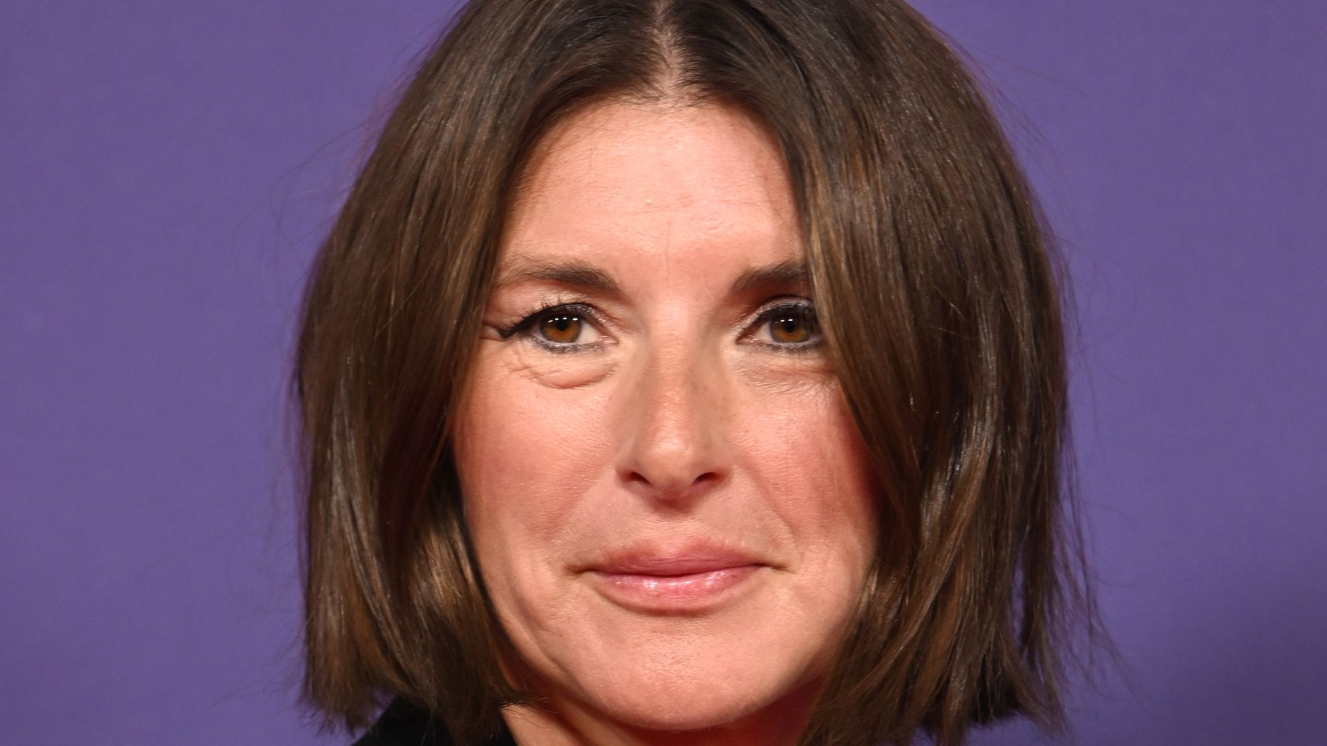 Jools Oliver at a film premiere with hair in a bob