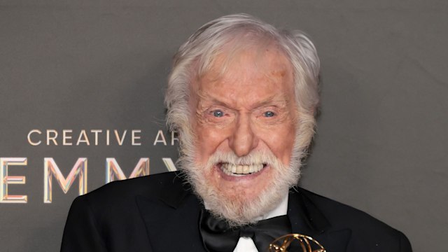 Dick Van Dyke, winner of the Emmy Award for Outstanding Variety Special (Pre-Recorded) for Dick Van Dyke 98 Years of Magic, attends the 76th Creative Arts Emmys Winner's Walk at Peacock Theater on September 07, 2024 in Los Angeles, California