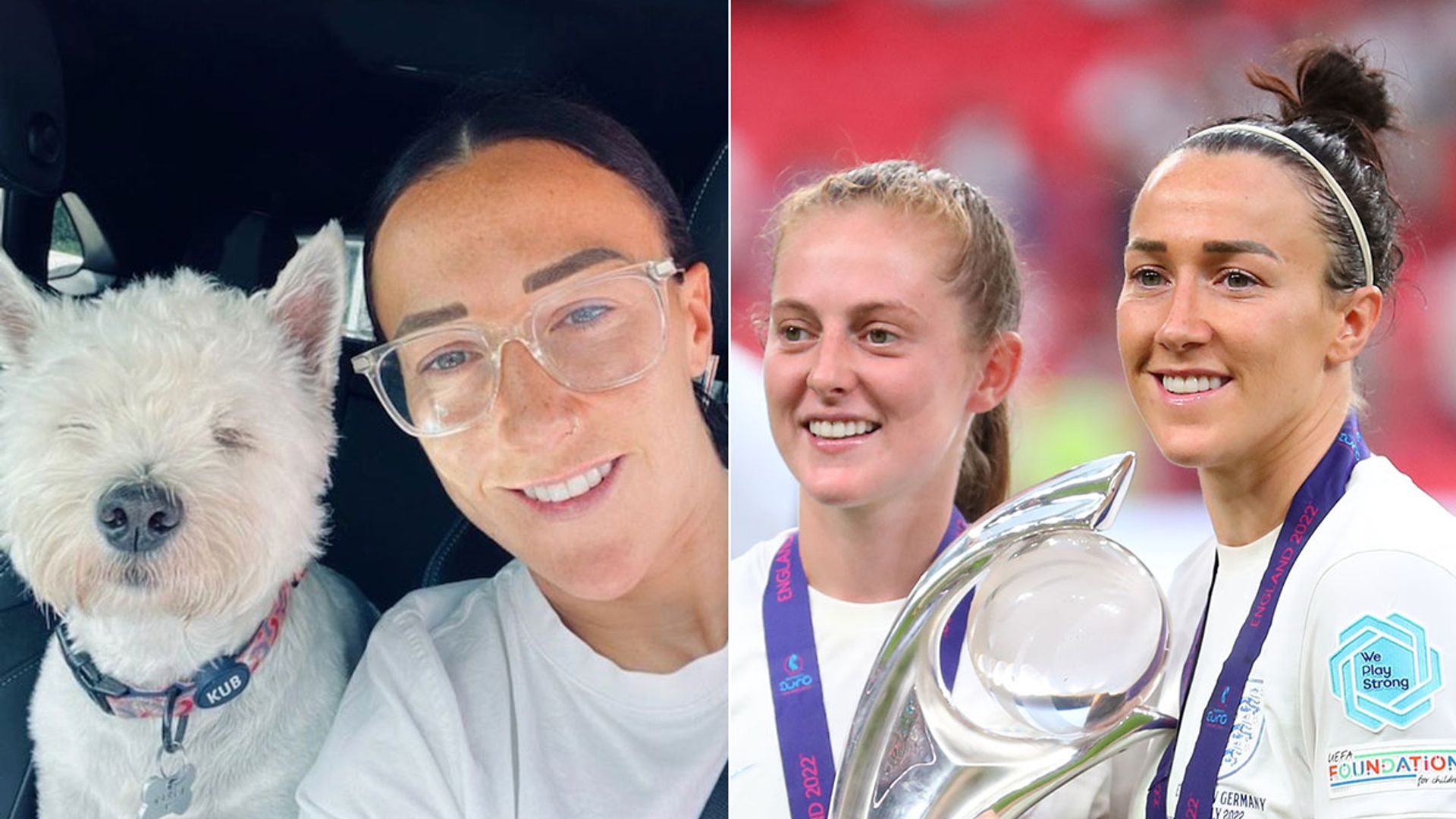 Lucy Bronze with Keira Walsh