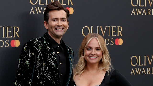 David Tennant and Georgia Tennant attend The Olivier Awards 2024 at The Royal Albert Hall on April 14, 2024 in London, England