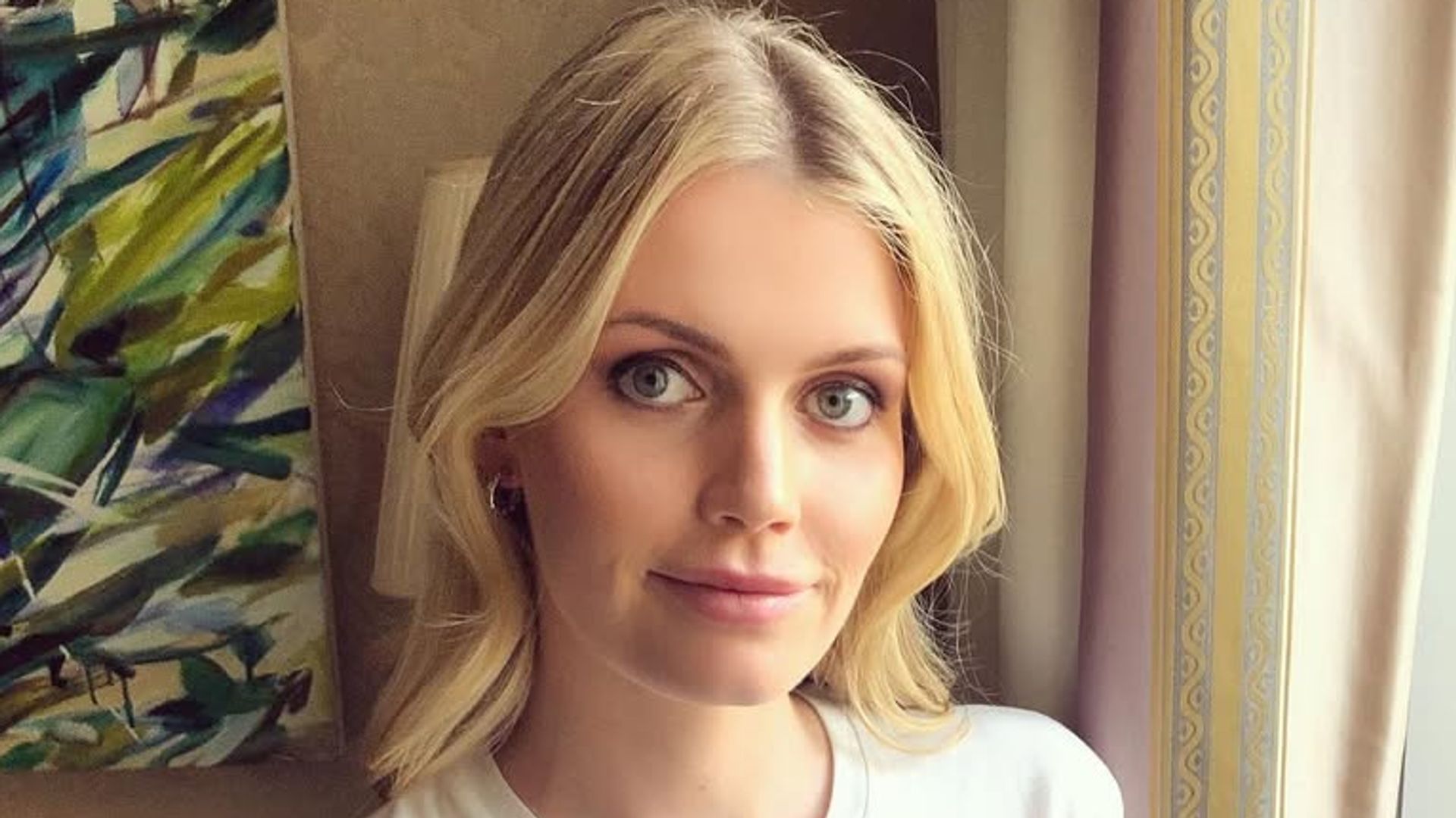 Lady Kitty Spencer's daughter Athena toddles after model mother in matching sundress