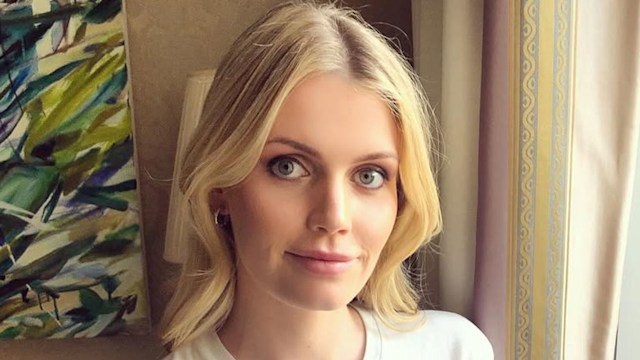 Lady Kitty Spencer in her living room