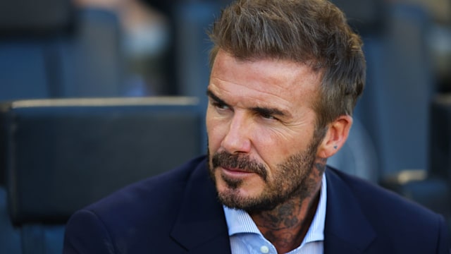 Inter Miami co-owner David Beckham looks on prior to a game between Atlanta United and Inter Miami at Chase Stadium on May 29, 2024 in Fort Lauderdale, Florida. (Photo by Megan Briggs/Getty Images)