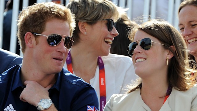 Prince Harry and Princess Eugenie at London 2012 Olympics