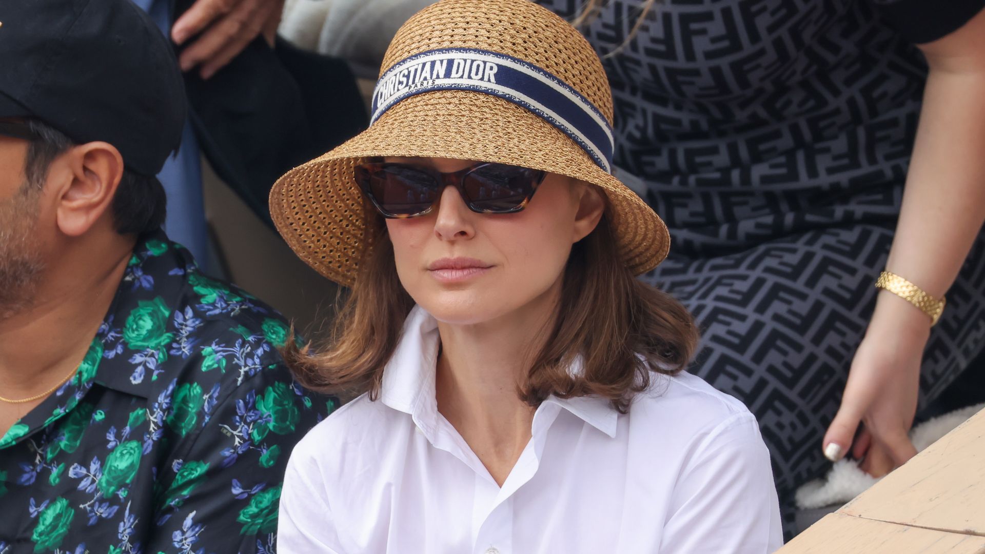 natalie portman seen on  day fifteen of the French Open at Roland Garros